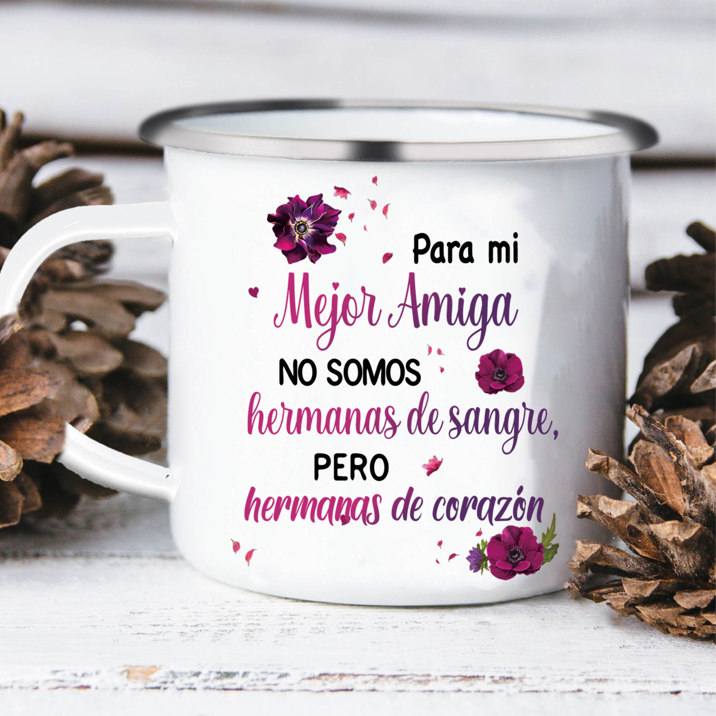 Taza para amigas pinky swear 2 nombres personalizados-Jessemade ES