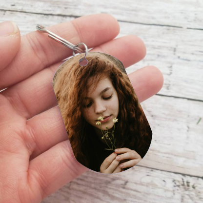 Comunión-Llavero con icono de comunión 1 foto y 1 nombre personalizados-Jessemade ES