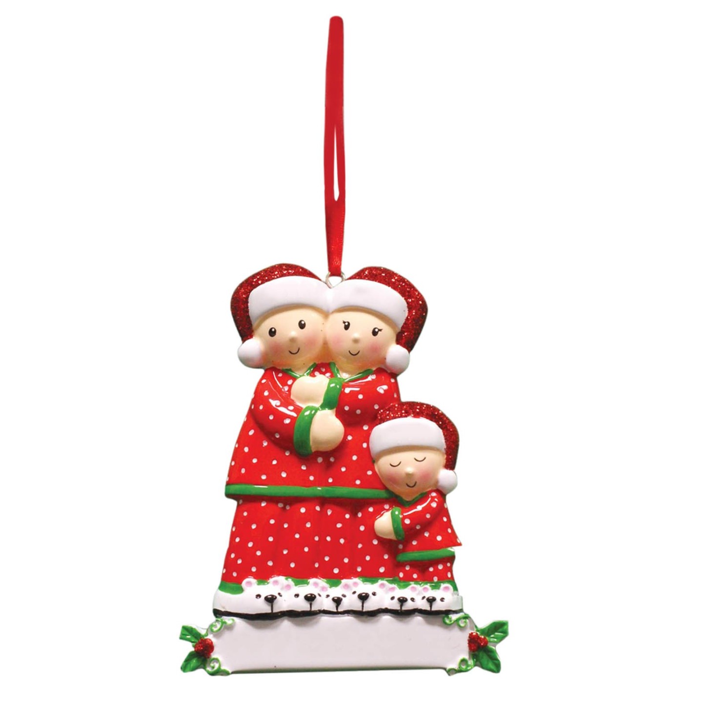 Navidad-Muñecos Ornamentos Navideños 3 Nombres con Texto Personalizados Adorno de Madera