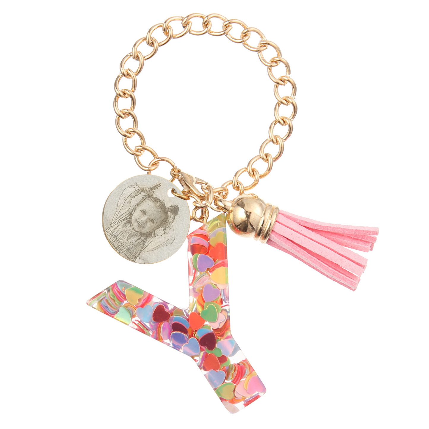 Etiqueta/Llavero con foto personalizada para mochila, botella