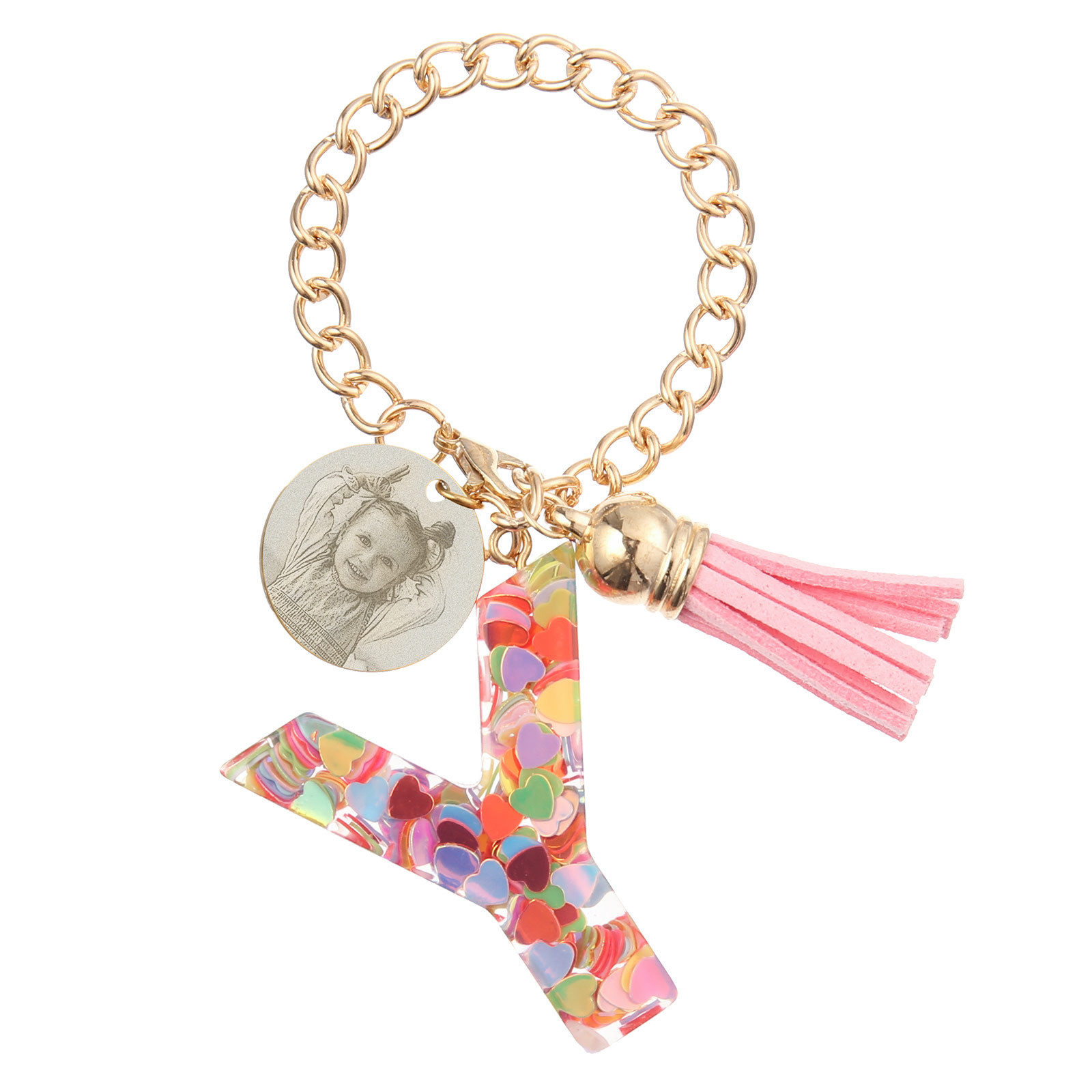 Etiqueta/Llavero con foto personalizada para mochila, botella