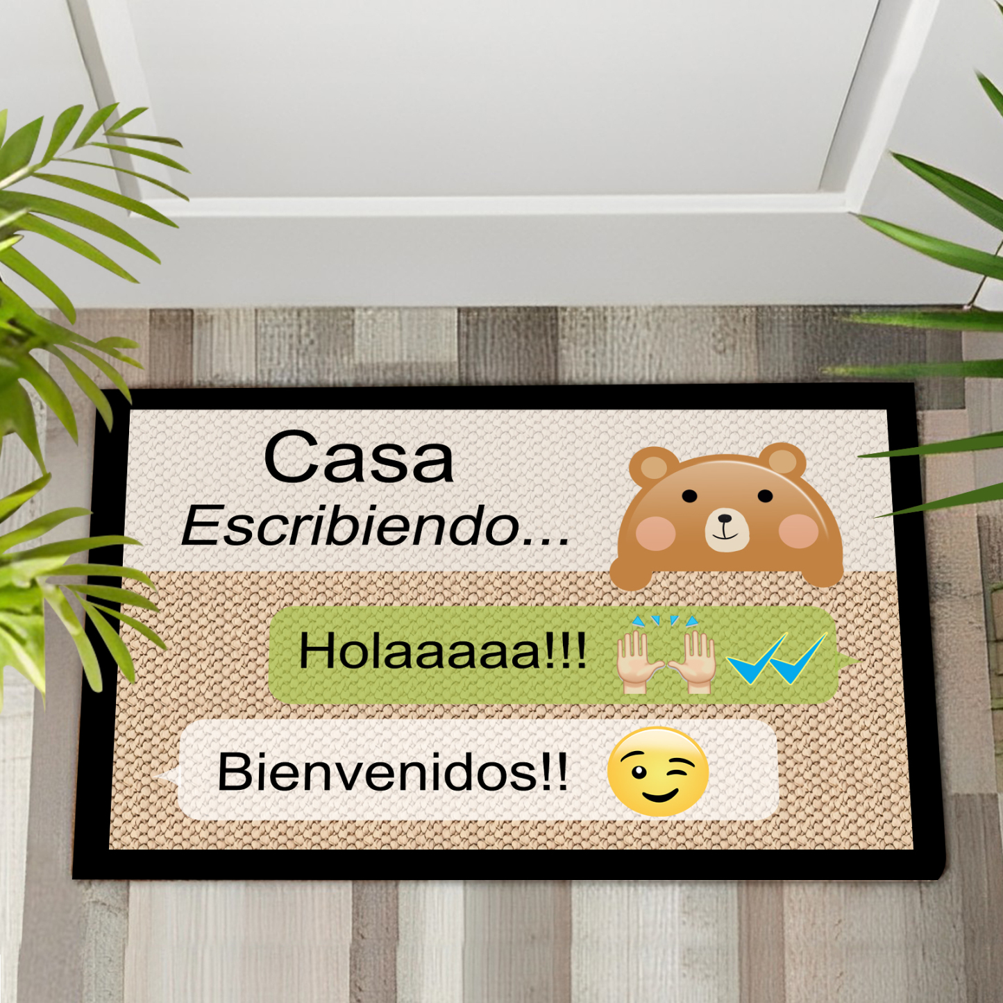 Felpudo/alfombra de entrada chat en Whatsapp-Jessemade ES