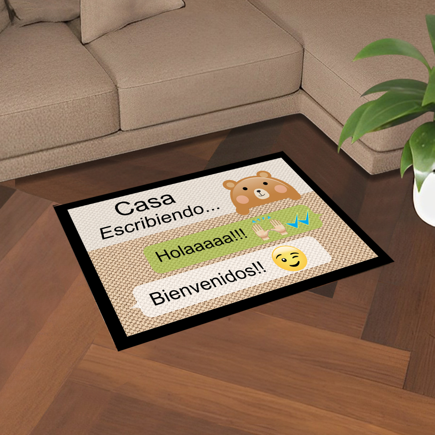 Felpudo/alfombra de entrada chat en Whatsapp-Jessemade ES