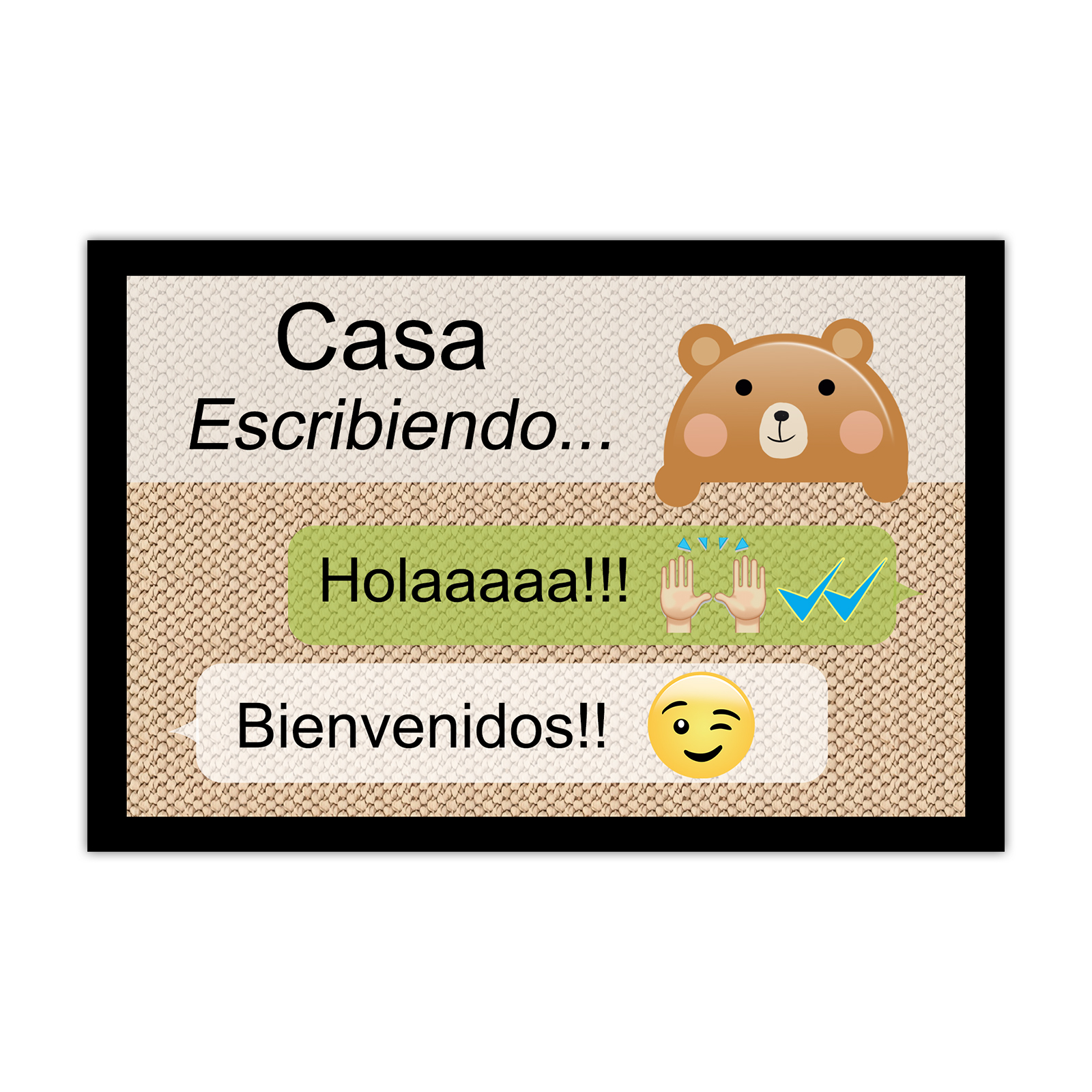Felpudo/alfombra de entrada chat en Whatsapp-Jessemade ES
