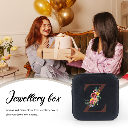 Caja de regalo para joya personalizada con letra-Jessemade ES