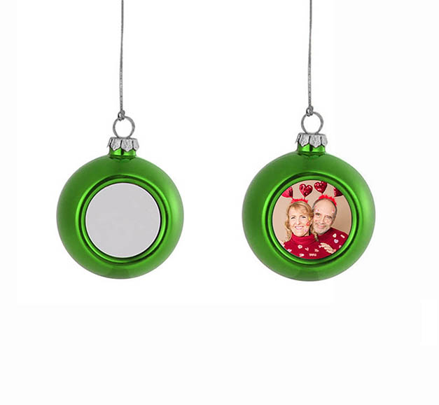 Bola navideña Adorno de Navidad 1 foto personalizada bola colorida