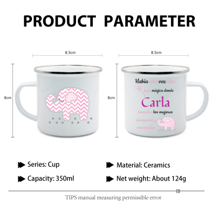 Vuelta al cole-Taza para niños "taza mágica" con 1 nombre personalizado