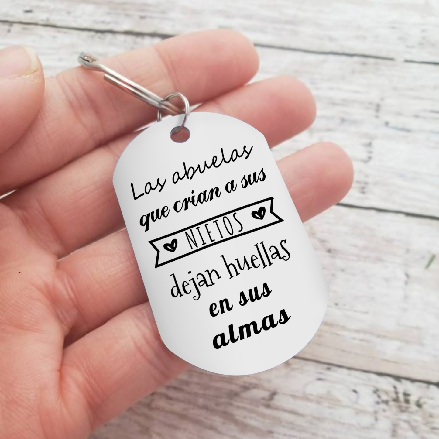 A mi abuela - Llavero 1-5 Nombres Personalizado LAS ABUELAS DEJAN HUELLAS EN NIETOS-Jessemade ES