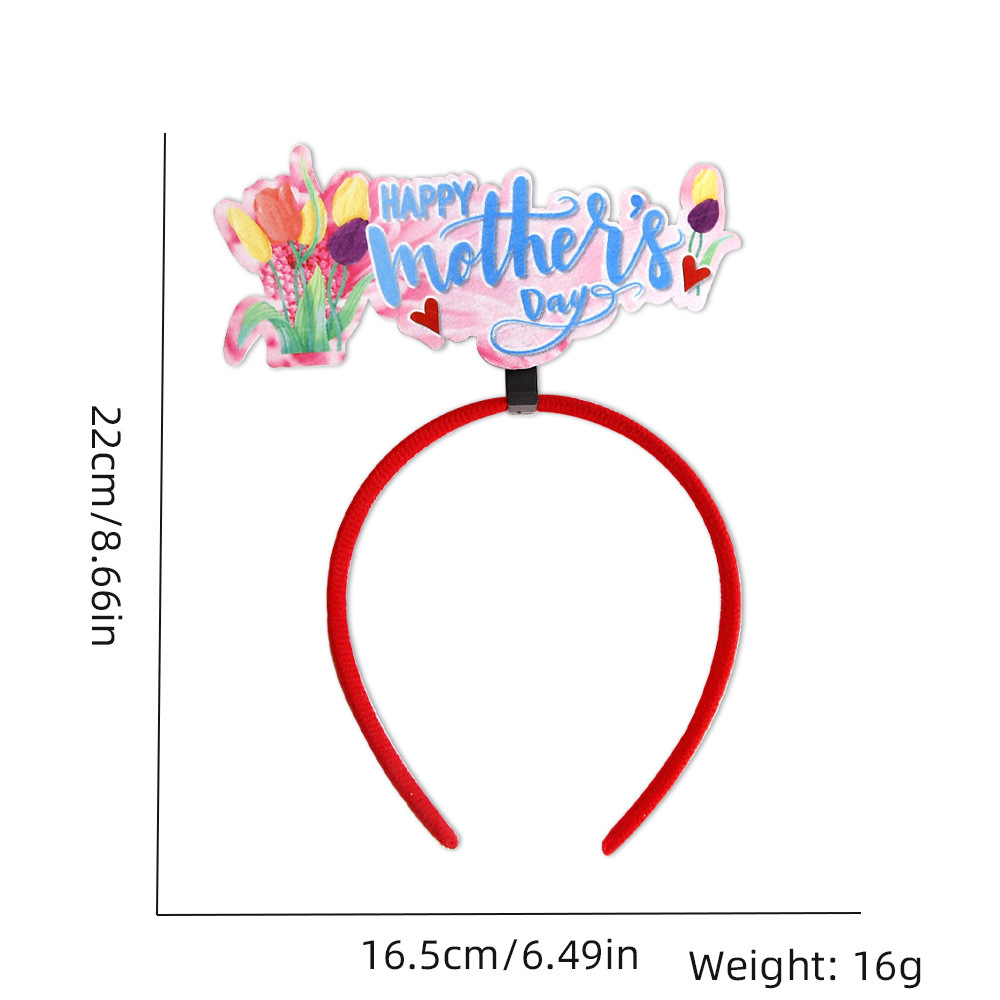 Diadema con adornos de flor/corazón-Jessemade ES