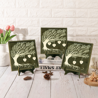 A mi mamá/abuela-Adorno 2-8 nombres personalizados decoración de madera árbol de la vida-Jessemade ES