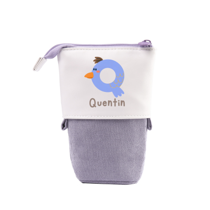 Estuche personalizado con nombre y letra para niños