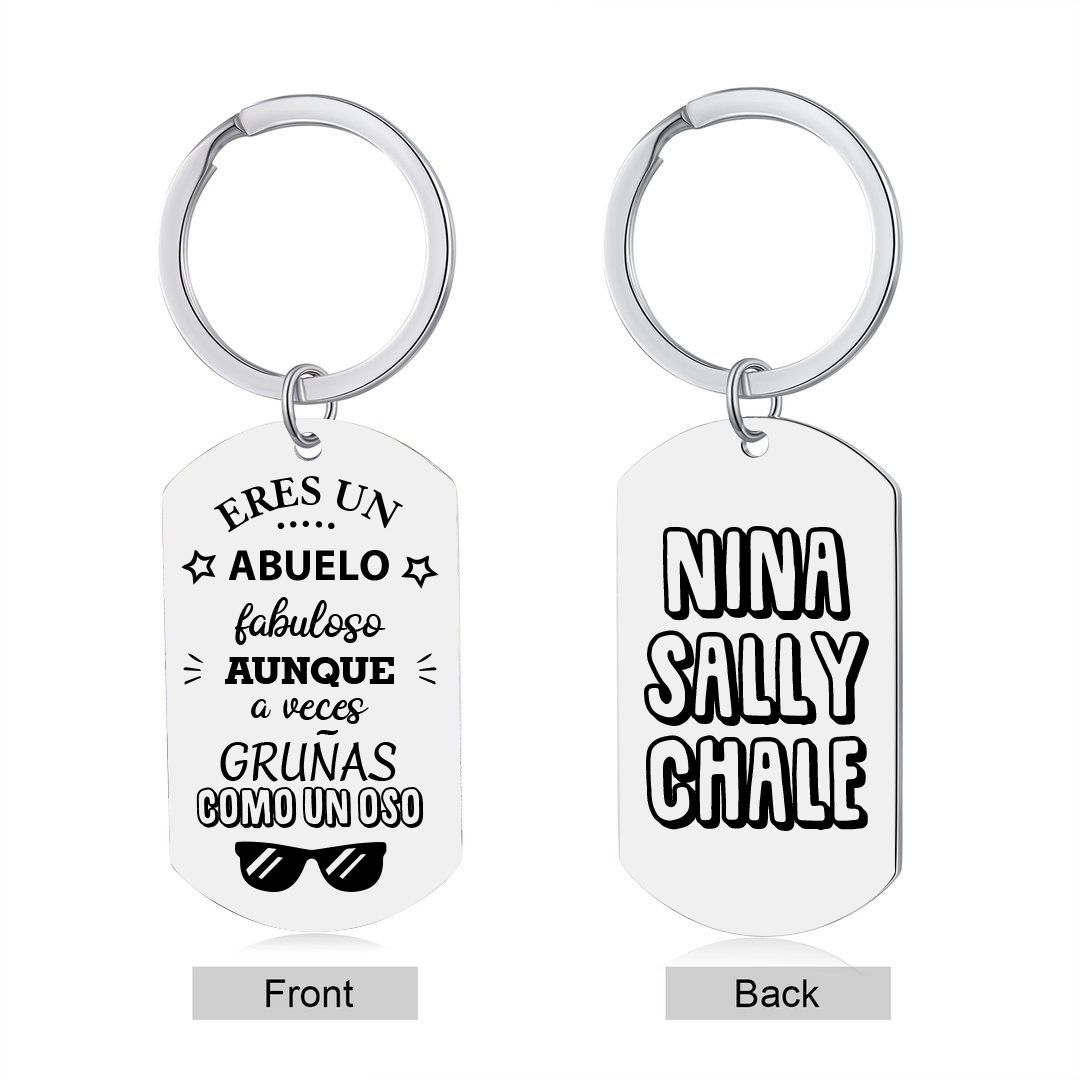 A mi abuelo-Llavero ERES UN ABUELO FABULOSO personalizado con 1-5 nombres-Jessemade ES