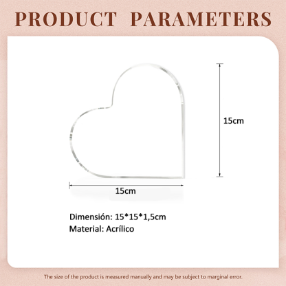 A mi mamá-Placa de acrílico en forma de corazón mano y manitos 2-7 nombres personalizados