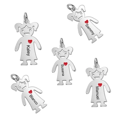 Accesorios Charms 1 nombre personalizado apto para llavero-Jessemade ES