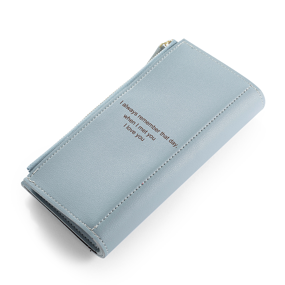 Cartera, billetera con 1 foto y 3 textos personalizados monedero clásico para mujer | Jessemade