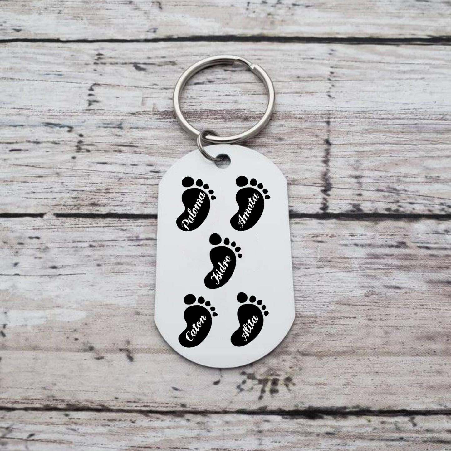 A mi abuela - Llavero 1-5 Nombres Personalizado LAS ABUELAS DEJAN HUELLAS EN NIETOS-Jessemade ES