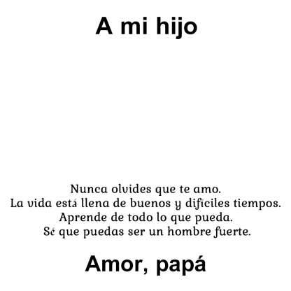 Una tarjeta-A mi hijo de papá-Jessemade ES