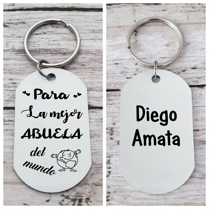 A mi abuela - Llavero 1-5 Nombres Personalizado LA MEJOR ABUELA-Jessemade ES