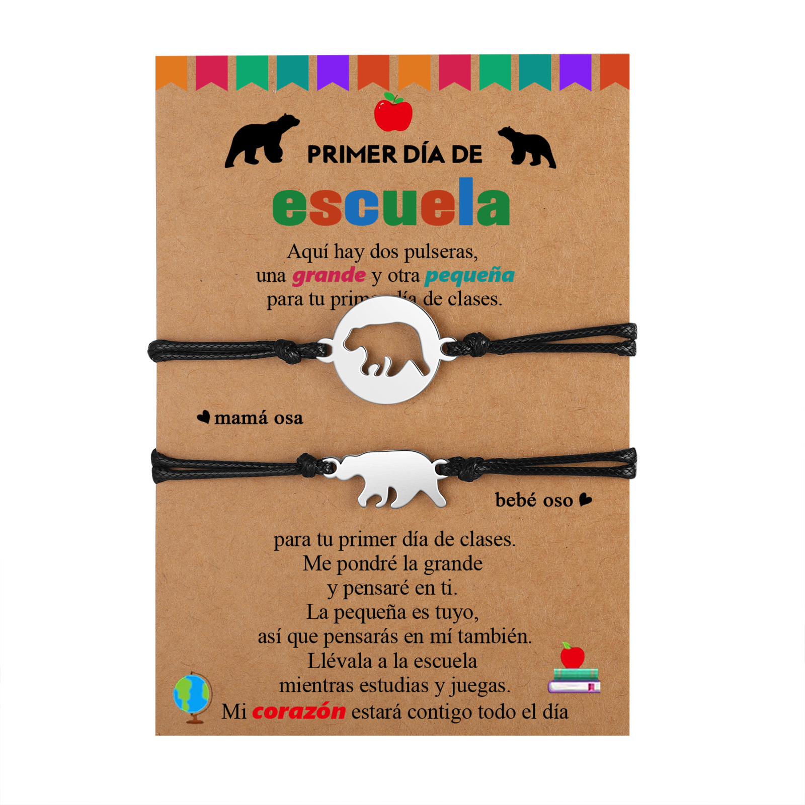 Unidad de 2 pulseras de oso polar - Regalos de regreso a la escuela