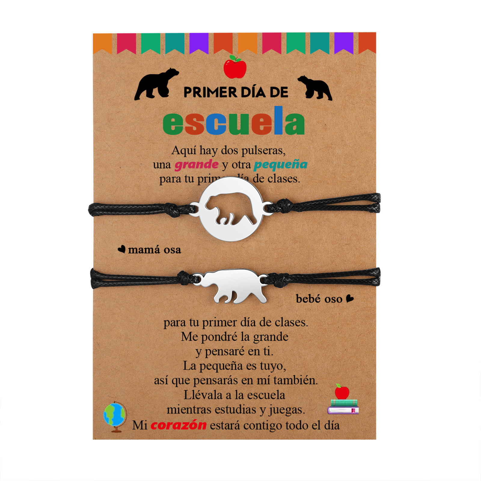 Unidad de 2 pulseras de oso polar - Regalos de regreso a la escuela