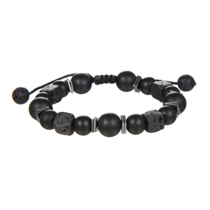 Pulsera ajustable de perlas para hombre