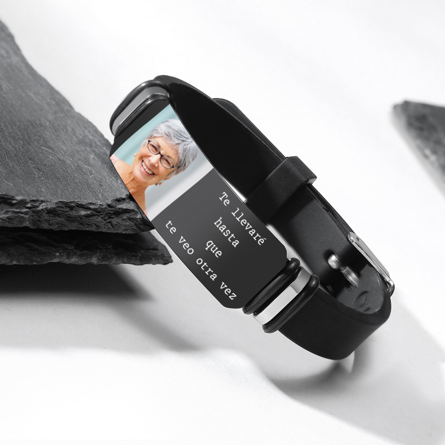 Pulsera Conmemorativa Ajustable para Hombre con Foto Pulsera Personali