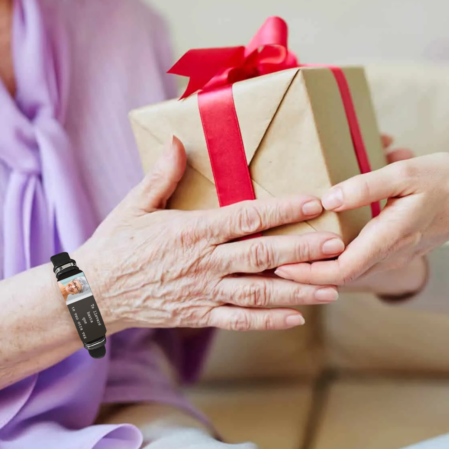 Pulsera Conmemorativa Ajustable para Hombre con Foto Pulsera Personalizada | Jessemade