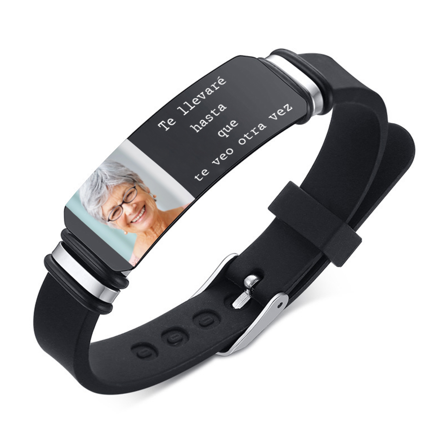 Pulsera Conmemorativa Ajustable para Hombre con Foto Pulsera Personalizada | Jessemade