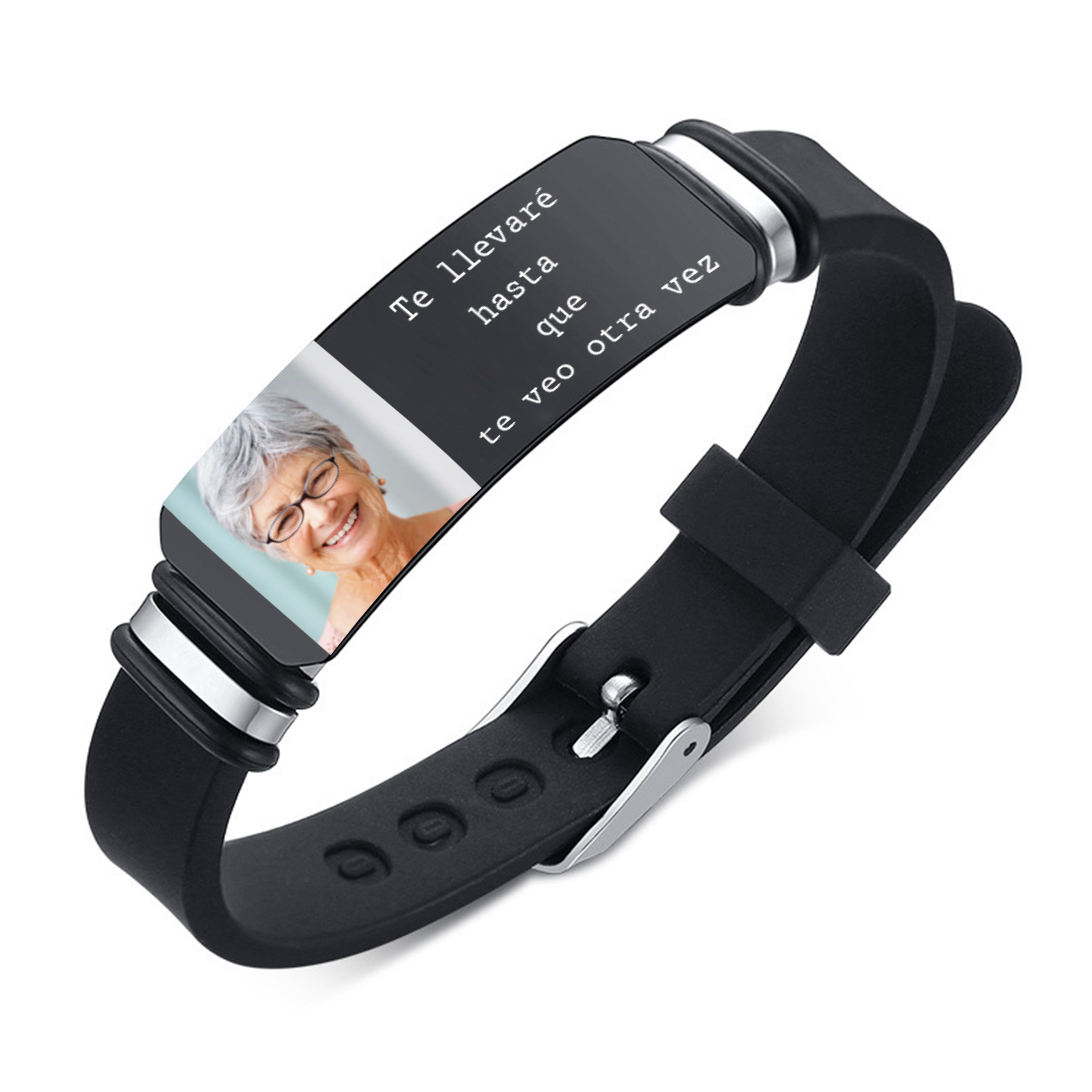 Pulsera Conmemorativa Ajustable para Hombre con Foto Pulsera Personalizada | Jessemade