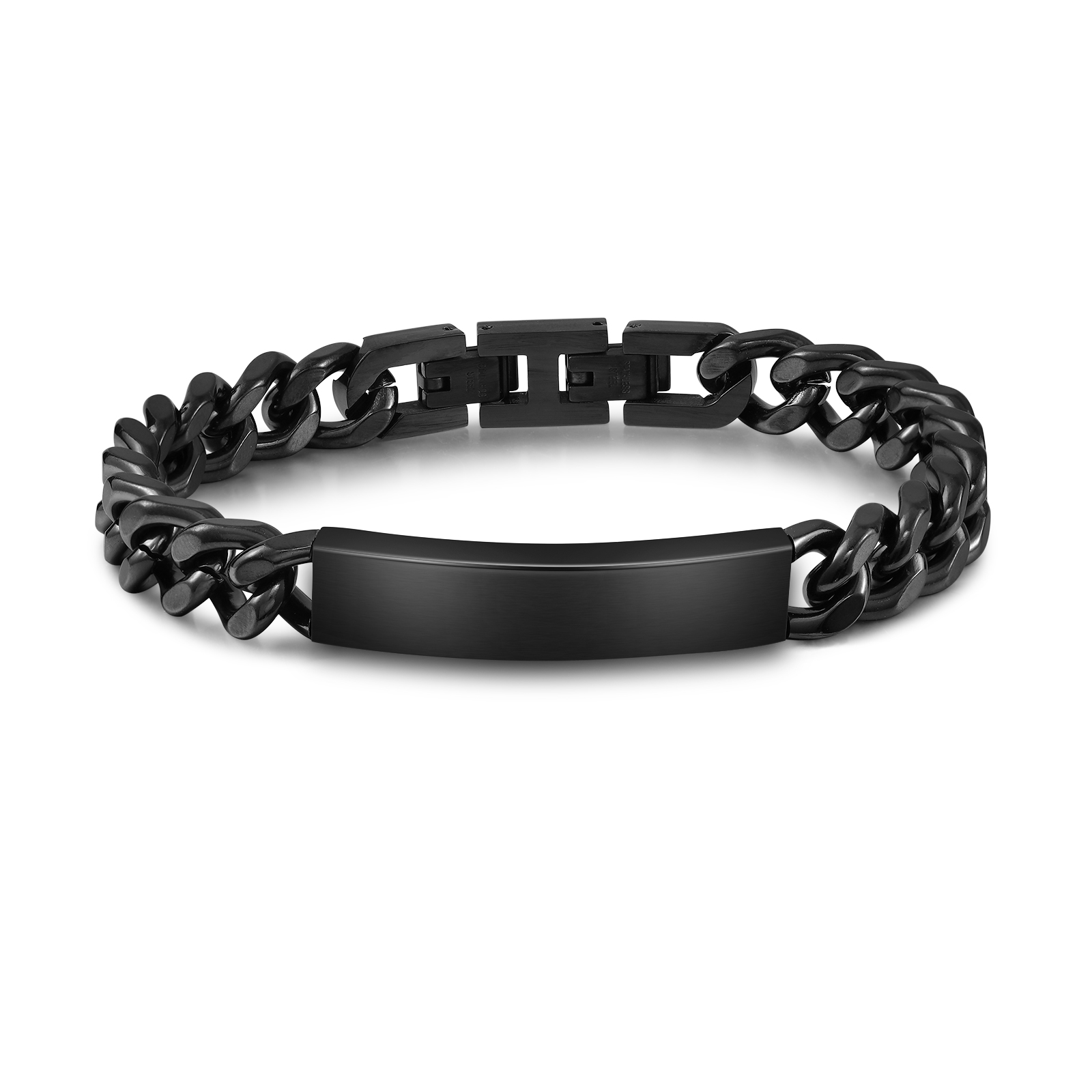 Pulsera de cadena de acero inoxidable para hombre con foto de ojos personalizada | Jessemade