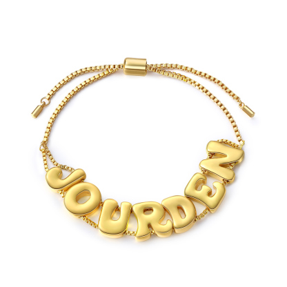 Pulsera para Mujer Personalizada con Nombre | Ajustable y Elegante | Jessemade ES