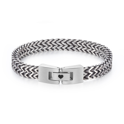 Pulsera de Cadena 2 Nombres Personalizados Pulsera para Hombre | Jessemade