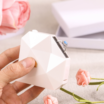 Caja de regalo en forma de corazón Caja de anillo