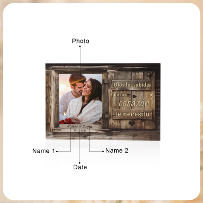 Clip personalizado para el parasol del coche 2 nombres, fecha y foto personalizados para pareja | Jessemade