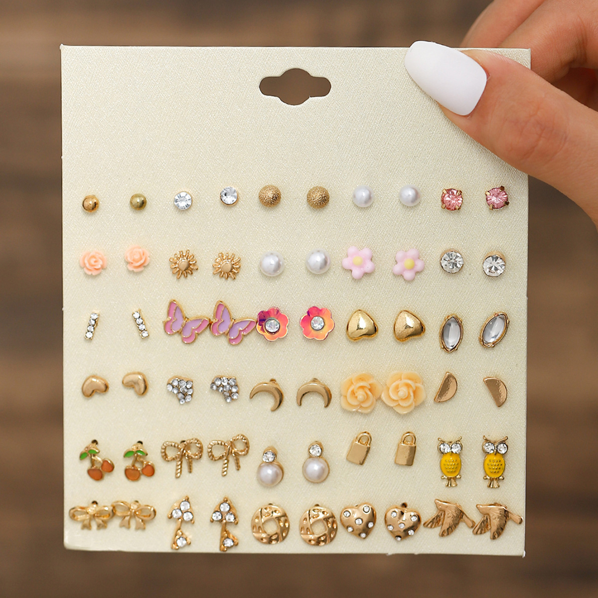 Serie de 30 pendientes diferentes combinaciones regalo para mujer | Jessemade