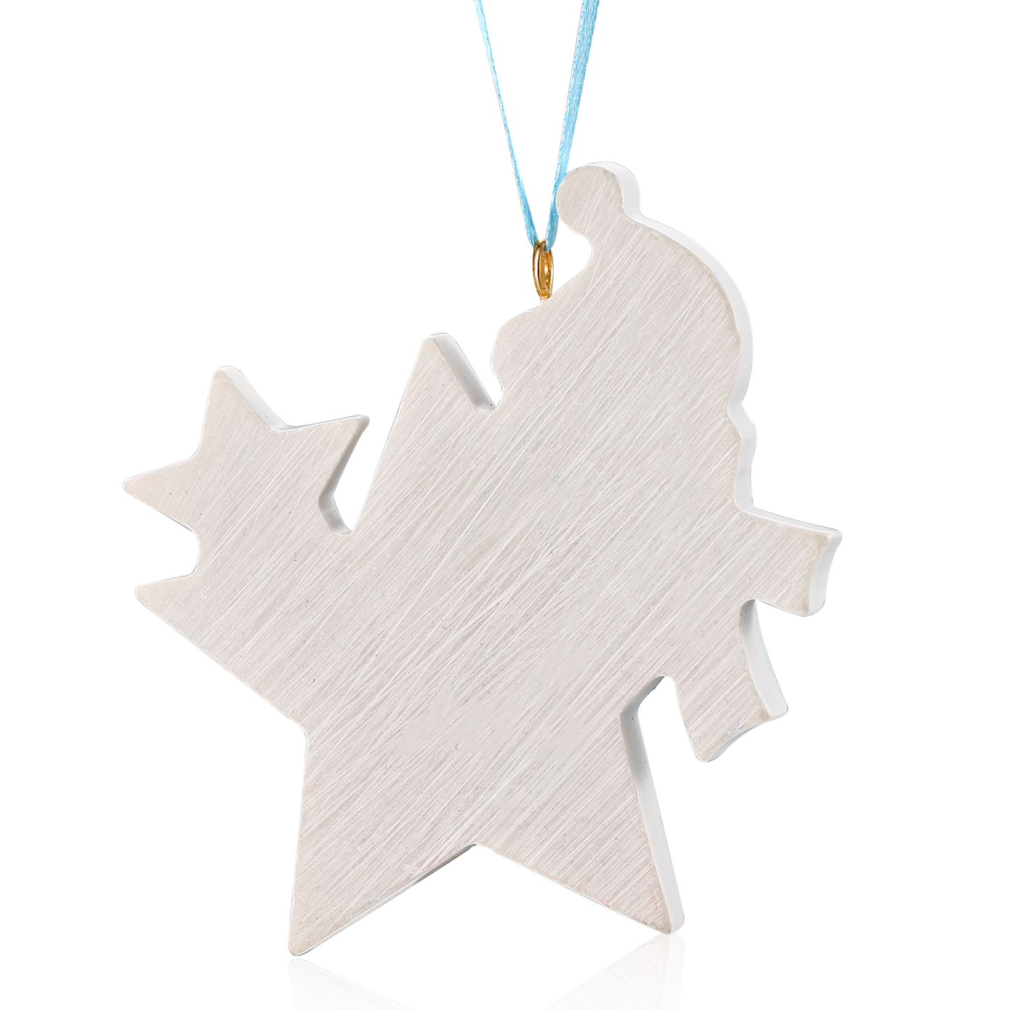 Adorno de estrella con muñeco de nieve personalizado para la primera Navidad del bebé