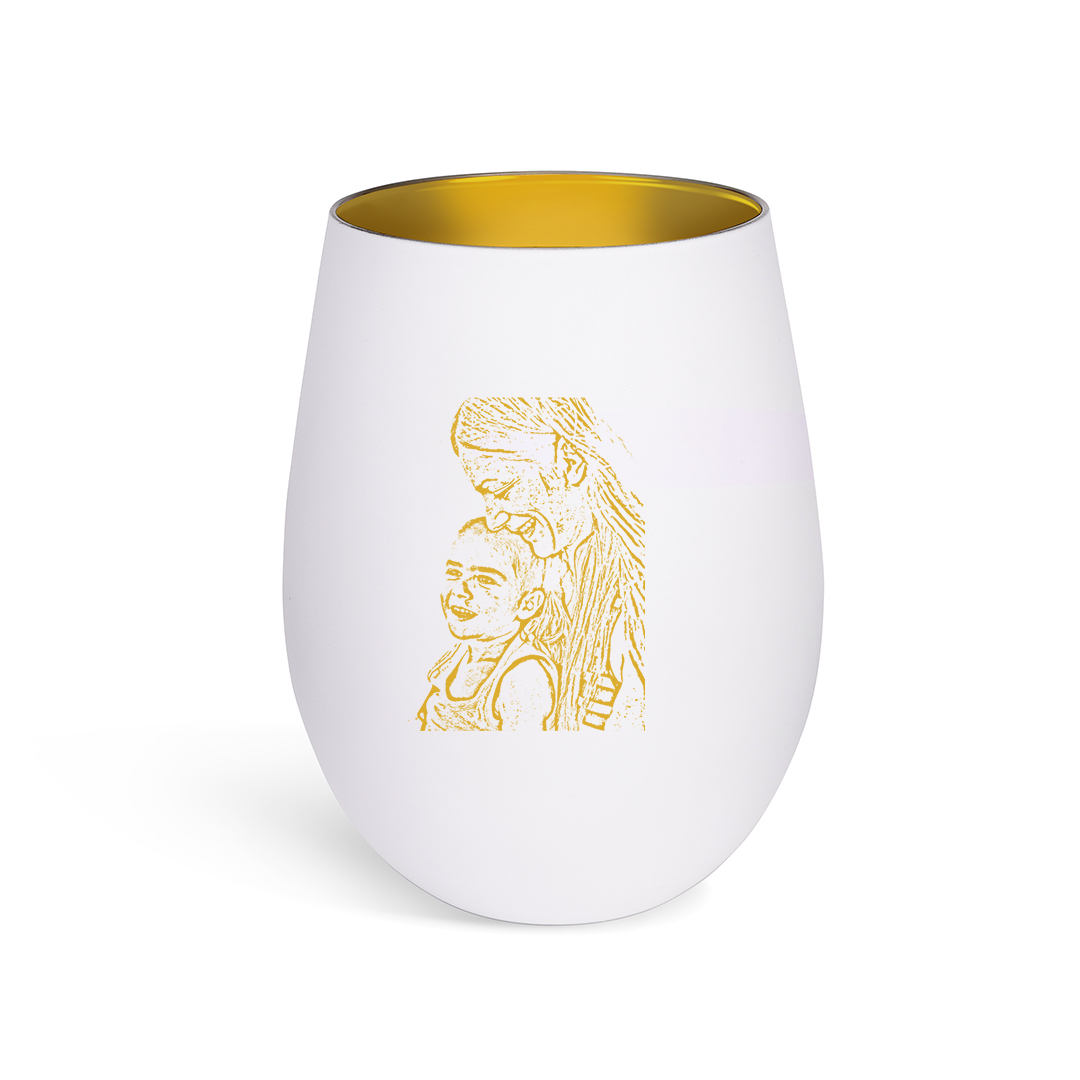 Portavelas de cristal personalizado con foto, regalo para mamá