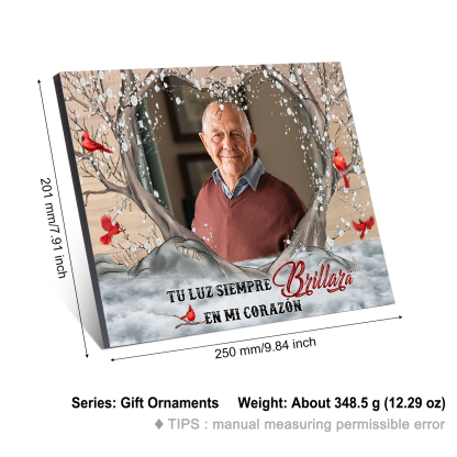 Lámina de madera en memoria a un ser querido foto personalizada | Jessemade