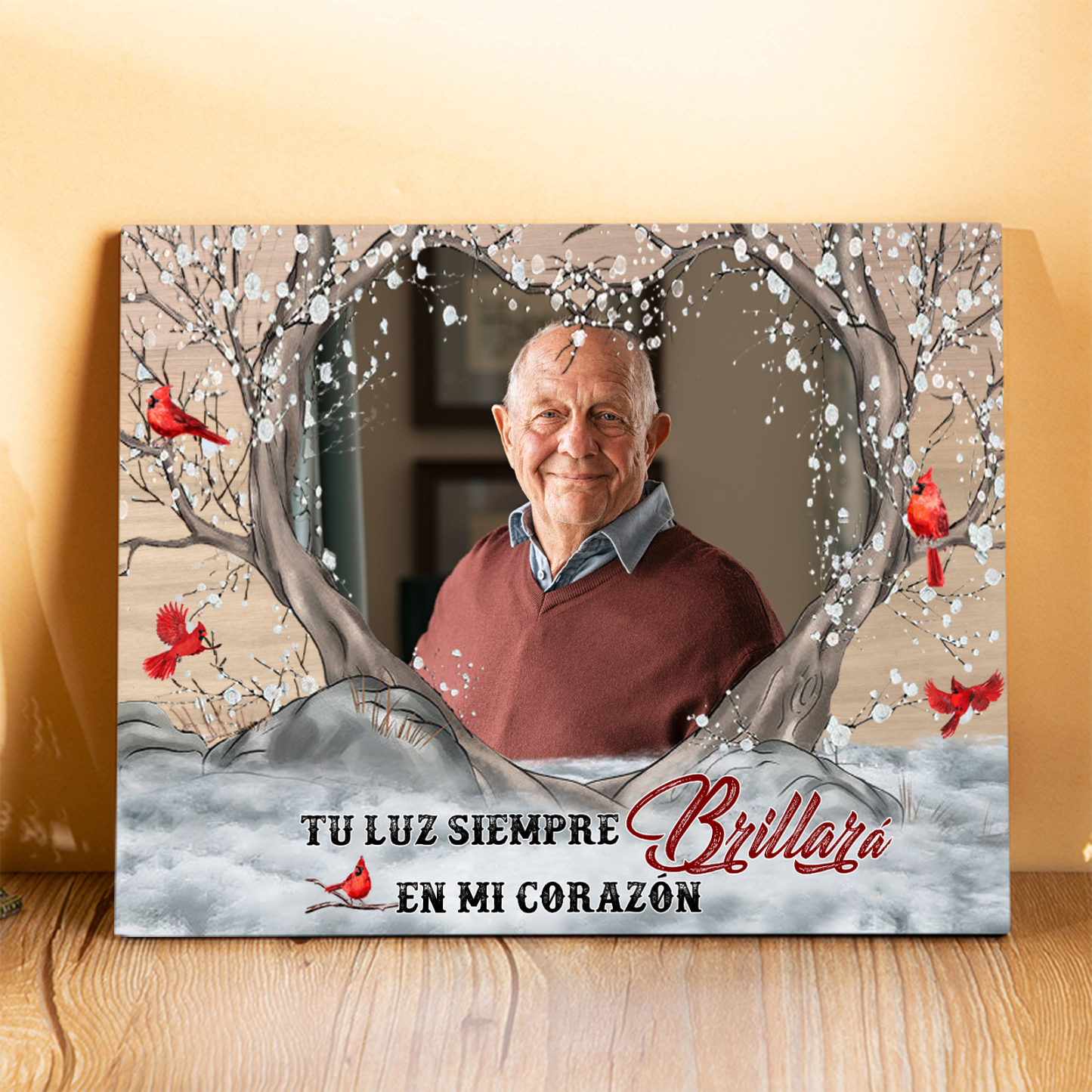 Lámina de madera en memoria a un ser querido foto personalizada | Jessemade