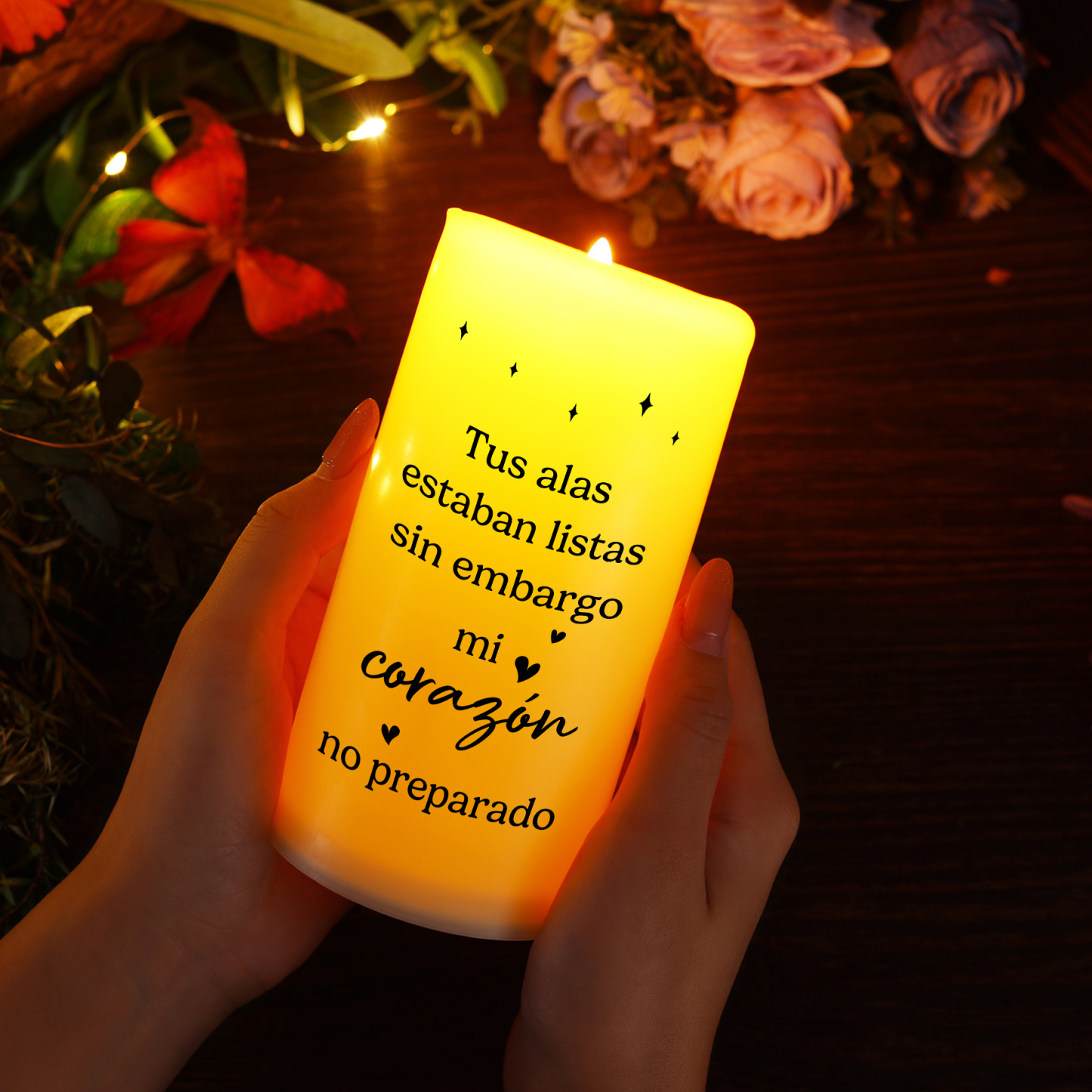 Vela electrónica en memoria de ser querido nombre, foto y años personalizados | Jessemade