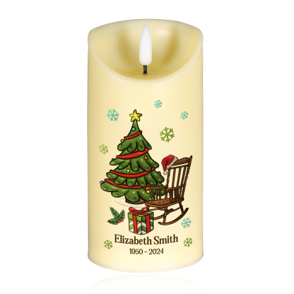 Vela electrónica navidad en el cielo en memoria de ser querido nombre y años personalizados | Jessemade
