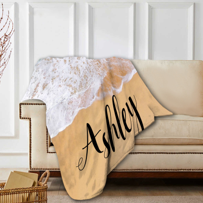 Toallas de Playa con Playa Personalizadas con 1 Nombre