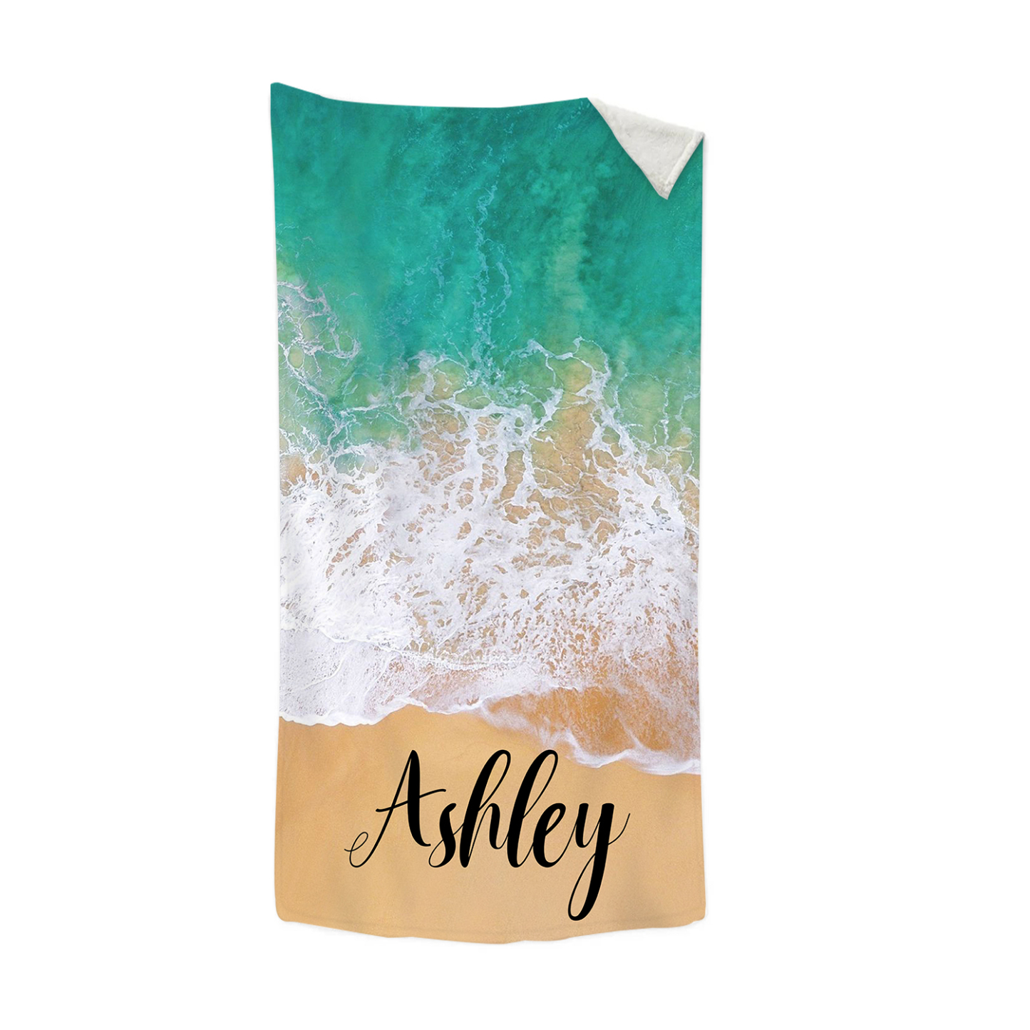 Toallas de Playa con Playa Personalizadas con 1 Nombre