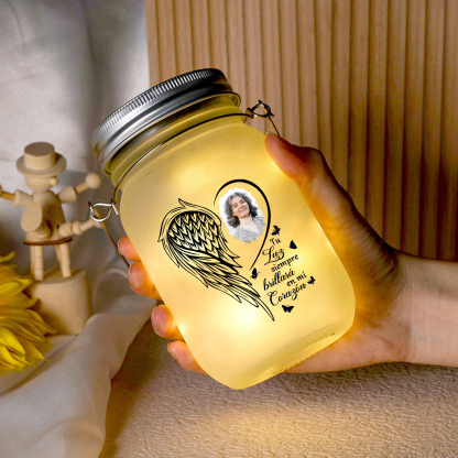 Botella con Lámpara Conmemorativa a un Ser Querido Personalizada con Foto | Jessemade