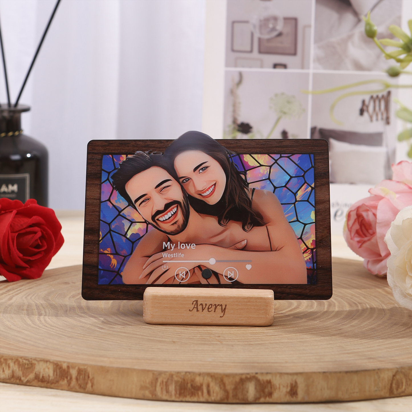 Pegatina de Nevera Personalizada con Foto, Música y Animación | Jessemade ES