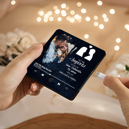 Pegatina de Nevera con Foto, Nombres y Música Personalizada | Jessemade ES