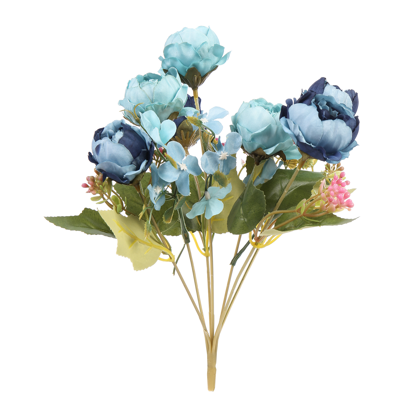 Regalo para mujer - Ramo de flores artificiales de diseño realista y elegante para decoración