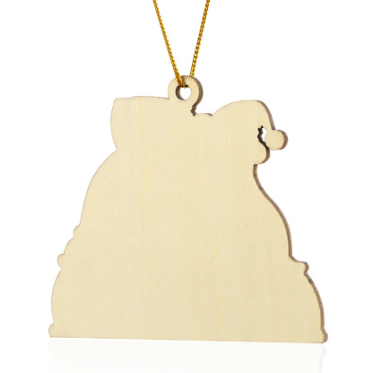 Navidad-Ornamento con muñecos de madera familia de osos 7 nombres personalizados | Jessemade