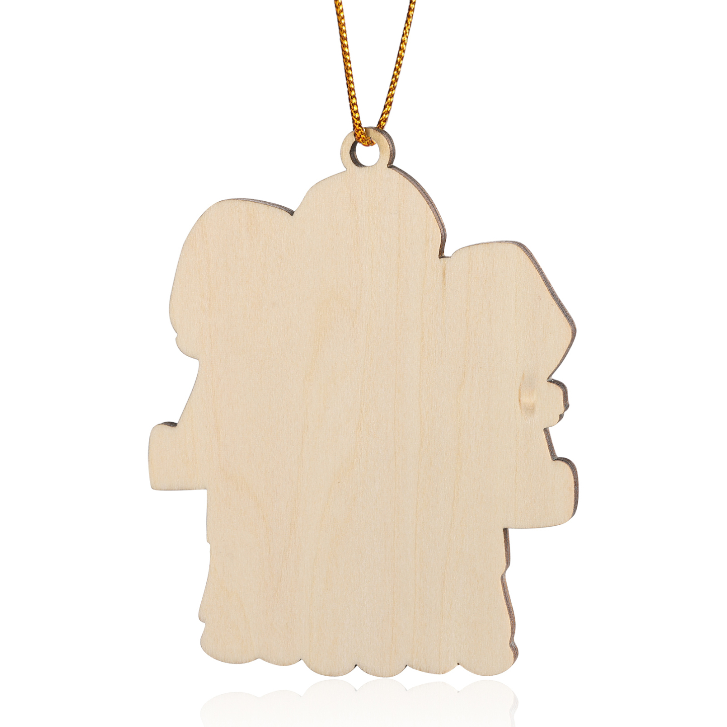 Navidad-Ornamento con muñecos de madera mamá/yaya y niños 3 nombres personalizados | Jessemade