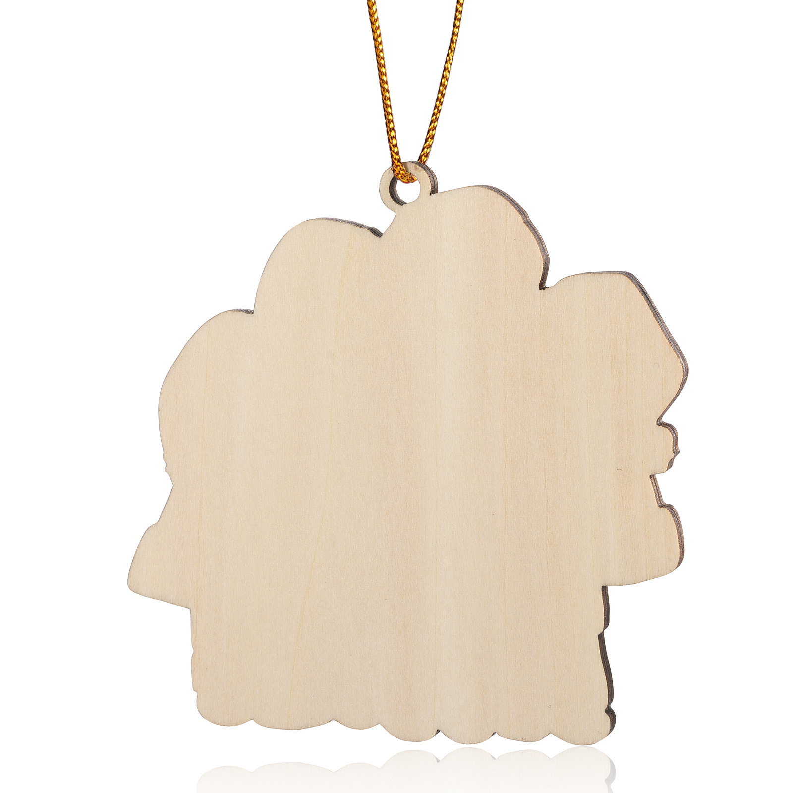 Navidad-Ornamento con muñecos de madera mamá/yaya y niños 4 nombres personalizados | Jessemade